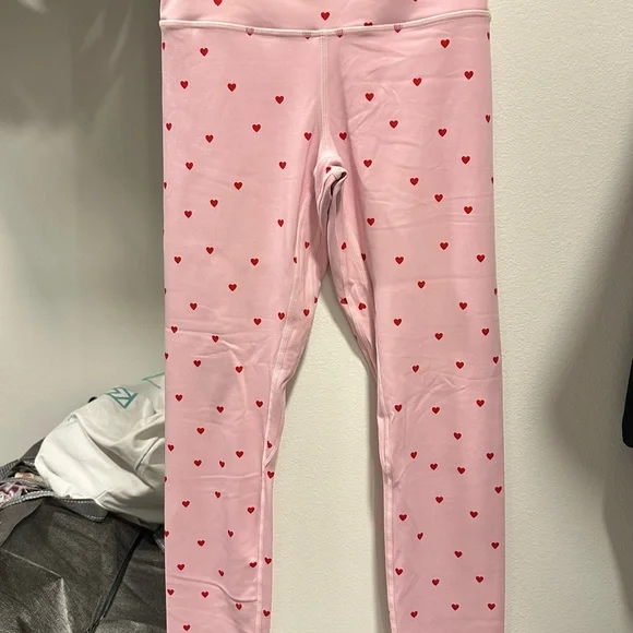 Women’s Pink Heart Print Sports Bra and Brief Set - Picture 4 of 6